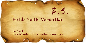 Polácsik Veronika névjegykártya